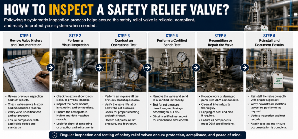 How to Inspect a Safety Relief Valve: Step-by-Step Procedure