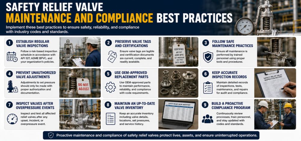 Safety Relief Valve Maintenance and Compliance Best Practices