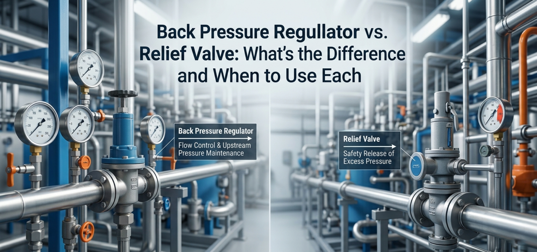 Back Pressure Regulator vs. Relief Valve: What's the Difference and When to Use Each