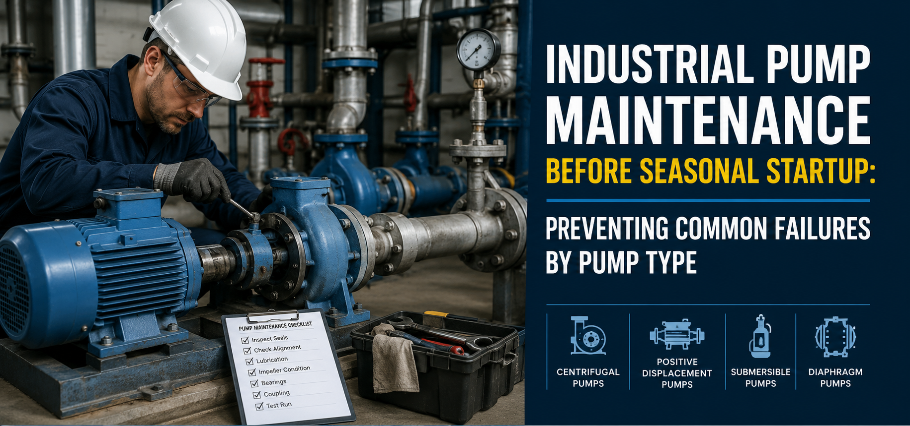 Industrial Pump Maintenance Before Seasonal Startup: Preventing Common Failures by Pump Type