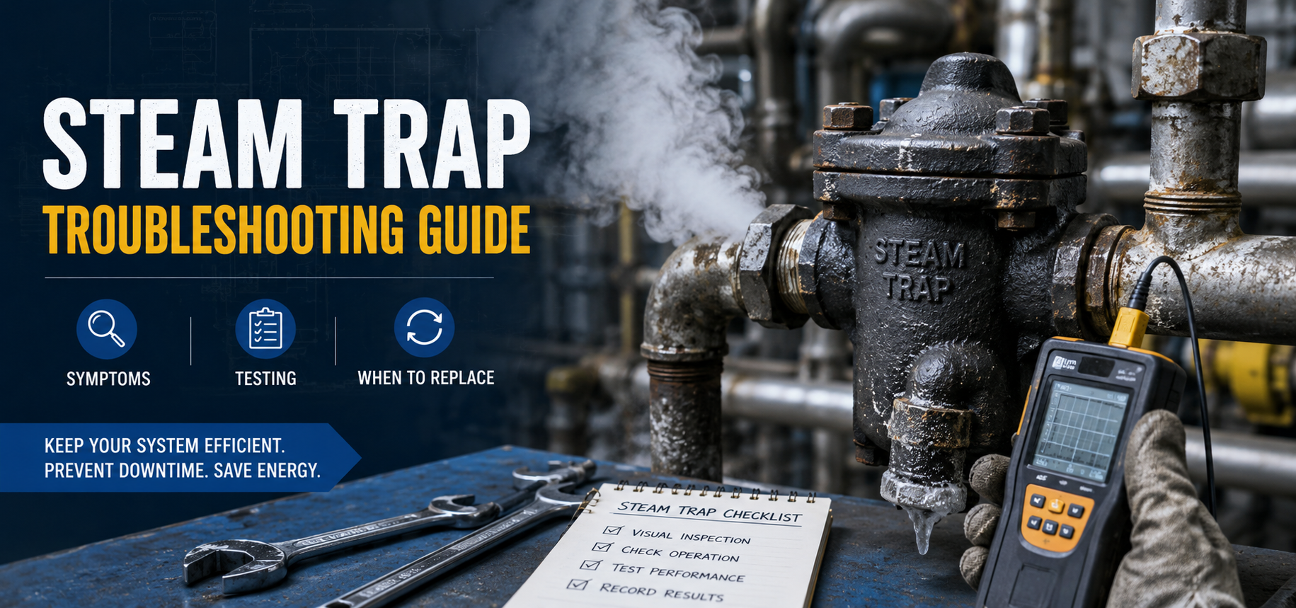 Steam Trap Troubleshooting Guide: Symptoms, Testing, and When to Replace